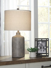 Load image into Gallery viewer, Linus - Ceramic Table Lamp  - Antique Black
