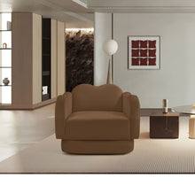 Load image into Gallery viewer, Bloom - Velvet Chair - Saddle
