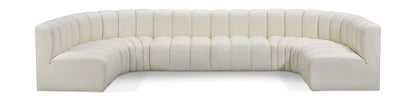 Arc - Faux Leather Modular U-Shaped Sectional