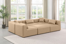 Load image into Gallery viewer, Cube - 6 Piece Modular Sectional - Tan
