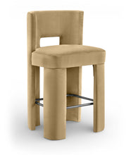 Load image into Gallery viewer, Zuno - Velvet Performance Fabric Upholstered Bar Stool (Set of 2)
