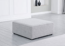 Load image into Gallery viewer, Cube - Linen Ottoman
