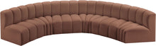 Load image into Gallery viewer, Arc - Faux Leather 6 Piece U-Shaped Modular Sofa
