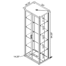 Load image into Gallery viewer, Aero Curio Cabinet with LED Lighting - Ego Home Furniture
