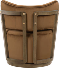 Load image into Gallery viewer, Elara - Velvet Upholstered Swivel Accent Chair - Stained Brown
