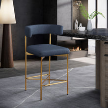 Load image into Gallery viewer, Rivage - Durable Stool With Gold Frame (Set of 2)
