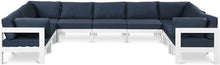Load image into Gallery viewer, Nizuc - Outdoor Patio 9 Piece Modular Sectional With White Frame
