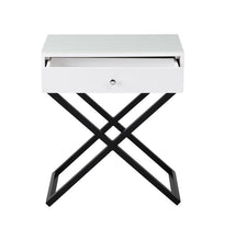 Load image into Gallery viewer, Koda - End Side Table Nightstand, Drawer And Cross Base
