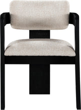 Load image into Gallery viewer, Sacha - Linen Dining Chair With Black Base (Set of 2)
