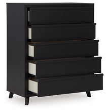Load image into Gallery viewer, Danziar - Five Drawer Wide Chest - Black
