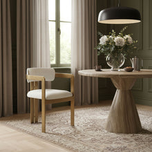 Load image into Gallery viewer, Aurum - Linen Textured Fabric Upholstered Dining Chair (Set of 2)
