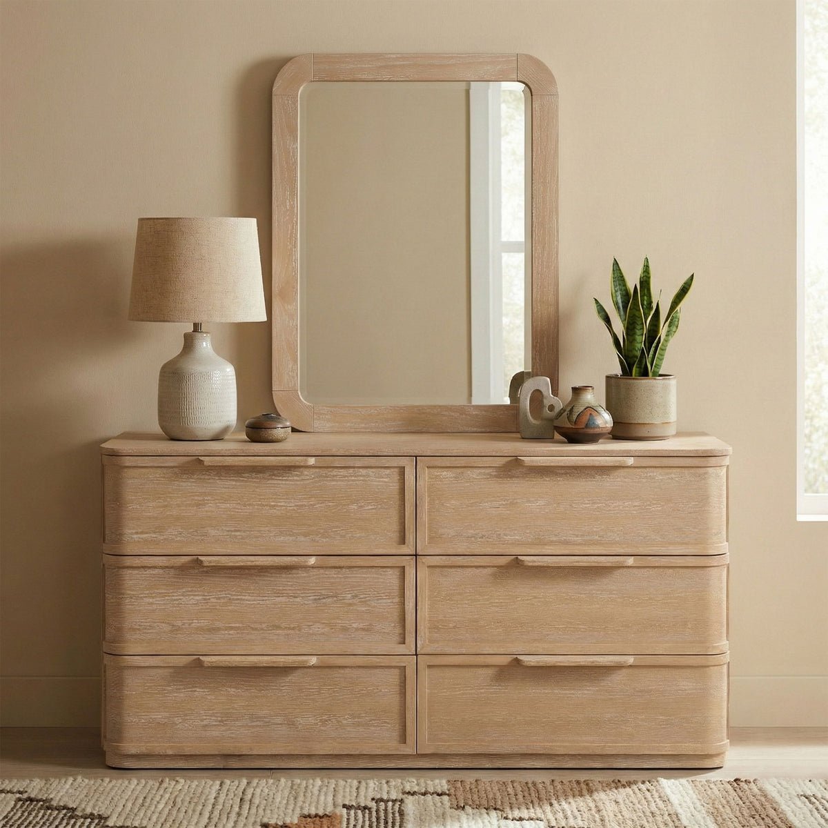 Tiberio - Solid Wood Mirror