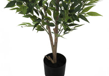 Load image into Gallery viewer, 47" Tall, Artificial Plant, Acacia Tree, Indoor, Faux, Fake, Floor, Greenery, Potted, Silk, Decorative - Green / Black
