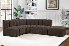 Load image into Gallery viewer, Arc - Boucle Fabric 5 Piece Corner Modular Sofa
