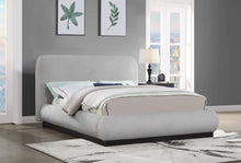 Load image into Gallery viewer, Rigby - Linen Bed With Black Base
