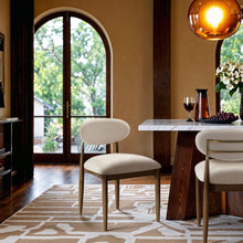 Load image into Gallery viewer, Riccio - Fabric Dining Side Chair (Set of 2) - Walnut Frame
