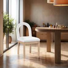 Load image into Gallery viewer, Conrad - Linen Dining Chair With Natural Legs
