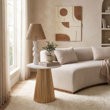 Load image into Gallery viewer, Cindra - Genuine Marble Top And Iron Base Table
