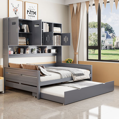 Daybed & All-In-One Cabinet And Shelf
