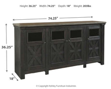 Load image into Gallery viewer, Tyler Creek - Extra Large TV Stand - Black / Gray
