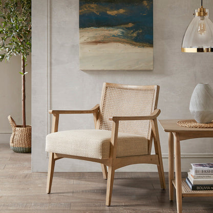 Chair With Upholstered Seat - Light Brown - Ego Home Furniture