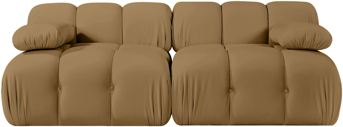 Orin - Velvet Performance Fabric Upholstered 2 Piece Modular Sofa