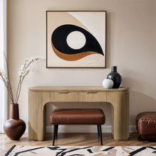 Load image into Gallery viewer, Astrid - Solid Wood And Oak Veneer Desk
