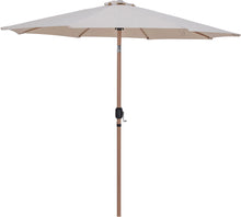 Load image into Gallery viewer, Fiji - Aluminum Patio Umbrella With Square Black And Teak Base
