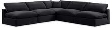 Load image into Gallery viewer, Comfy - 5 Piece Velvet Modular Corner Armless Sectional
