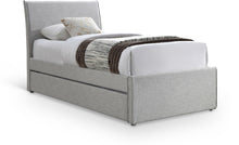 Load image into Gallery viewer, Myles - Linen Twin Trundle Bed
