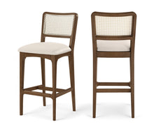 Load image into Gallery viewer, Atrium - Upholstered Bar Stool (Set of 2) - Brushed Brown Frame
