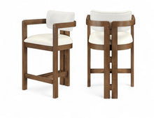 Load image into Gallery viewer, Ravina - Upholstered Counter Stool With Stained Brown Base
