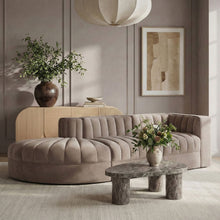 Load image into Gallery viewer, Rummi - Velvet Performance Fabric Upholstered 3 Piece Modular Sectional
