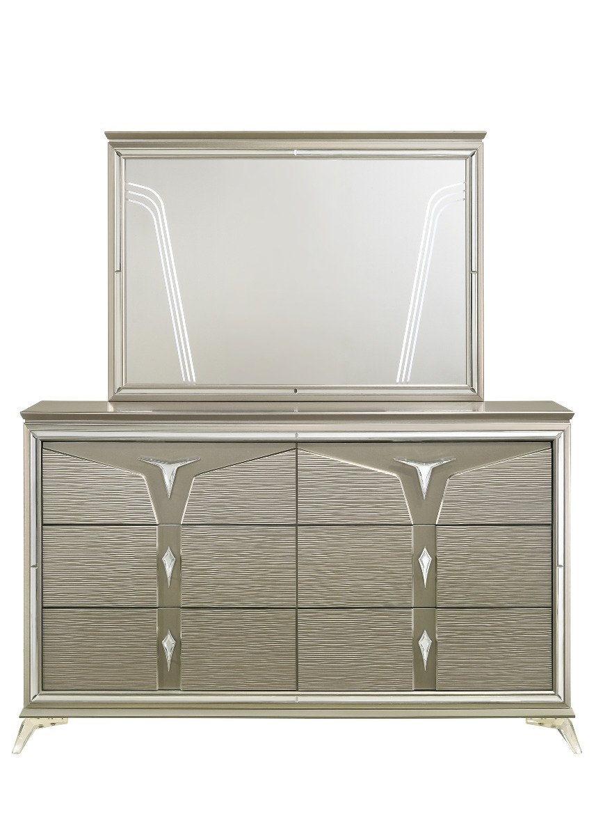 Galaxy Home Samantha Dresser in Silver