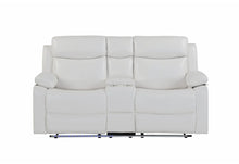 Load image into Gallery viewer, U6026 - Console Reclining Loveseat With LED And Speaker - White
