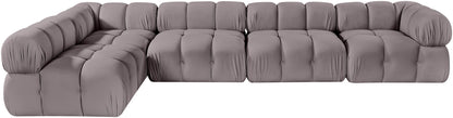 Orin - Velvet 5 Piece Modular Sectional