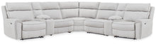 Load image into Gallery viewer, Social Pointe Reclining Sectional with Storage Consoles
