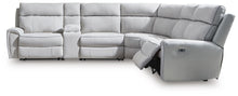 Load image into Gallery viewer, Social Pointe Reclining Sectional with Storage Console
