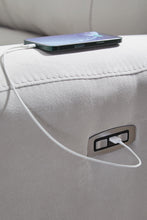 Load image into Gallery viewer, Social Pointe Reclining Sectional with Storage Console
