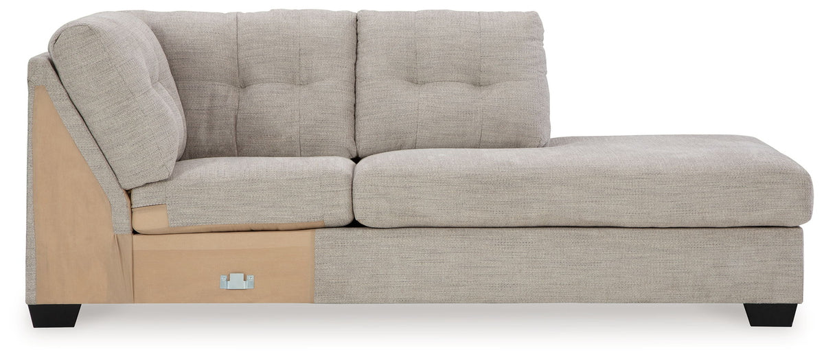 Mahoney - Raf Corner Chaise - Pebble