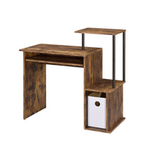 Load image into Gallery viewer, Lyphre - Computer Desk - Weathered Oak / Black
