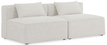 Load image into Gallery viewer, Cube - Linen Modular 2 Seat Armless Sofa

