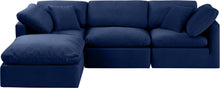 Load image into Gallery viewer, Indulge - Velvet 4 Piece Modular Sectional With Chaise

