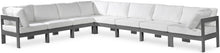 Load image into Gallery viewer, Nizuc - Outdoor Patio 8 Piece Modular Sectional With Gray Frame
