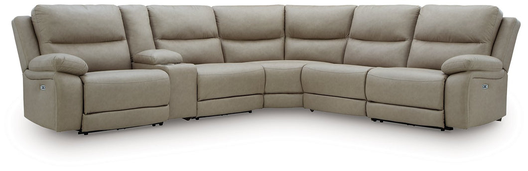Narwhal Place Reclining Sectional with Storage Console