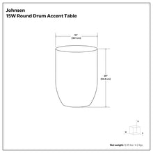 Load image into Gallery viewer, Johnsen - Handcrafted Large Metal Accent Table
