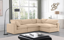 Load image into Gallery viewer, Comfy - 4 Piece Velvet Modular Armless Sectional
