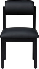 Load image into Gallery viewer, Roundhill - Faux Leather Dining Chair (Set of 2) - Black Frame
