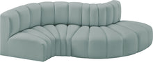 Load image into Gallery viewer, Arc - Faux Leather 4 Piece L-Shaped Modular Sofa
