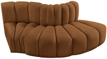 Load image into Gallery viewer, Arc - Velvet 3 Piece Modular Sofa - Saddle
